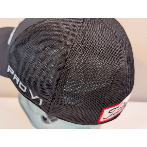 Titleist Footjoy FJ Tour Pro V1 Performance Mesh Golf Hat, Black White, Size M/L - Picture 3 of 8